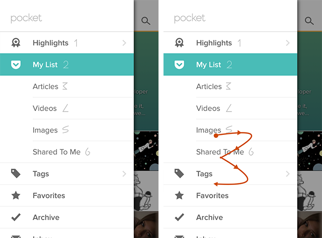 Pocket-Menu-Gestureal-Control